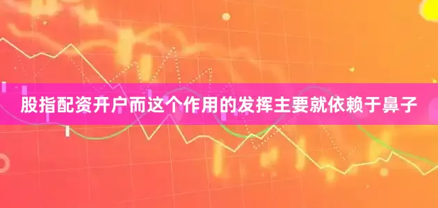 股指配资开户而这个作用的发挥主要就依赖于鼻子